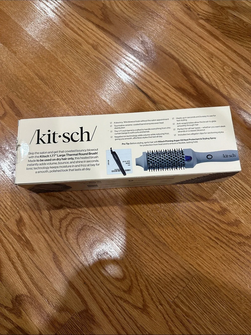 Kitsch Large Thermal Round Brush in Light Blue